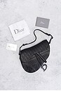 view 8 of 8 Dior Embossed Saddle Bag in Black