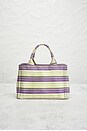 view 3 of 9 Prada Striped Canapa Tote Bag in Multi