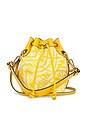 view 1 of 9 Fendi Glazed Canvas Mini Mon Tresor Bucket Bag in Yellow