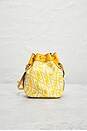 view 3 of 9 Fendi Glazed Canvas Mini Mon Tresor Bucket Bag in Yellow