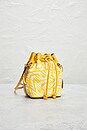view 4 of 9 Fendi Glazed Canvas Mini Mon Tresor Bucket Bag in Yellow