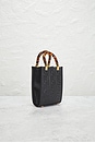 view 4 of 9 Fendi Embossed FF Mini Sunshine Shopper Tote Bag in Black