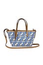 view 1 of 7 Fendi FF Roll Mini Shopping Tote Bag in Blue