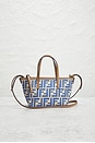 view 2 of 7 Fendi FF Roll Mini Shopping Tote Bag in Blue