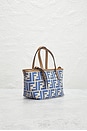 view 4 of 7 Fendi FF Roll Mini Shopping Tote Bag in Blue