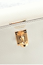 view 6 of 7 Hermes Evercolor Kelly Danse Shoulder Bag in Blanc