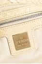view 5 of 8 Fendi Python Trimmed Sequin Baguette Shoulder Bag in Champagne