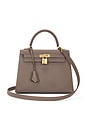 view 1 of 8 Hermes Epsom Kelly 25 Handbag in Etain