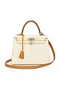 view 1 of 9 Hermes Epsom Kelly 25 Handbag in Nata, Gold, & Tricolor