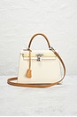 view 2 of 9 Hermes Epsom Kelly 25 Handbag in Nata, Gold, & Tricolor