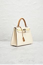 view 4 of 9 Hermes Epsom Kelly 25 Handbag in Nata, Gold, & Tricolor