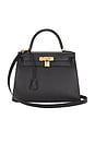 view 1 of 7 Hermes Epsom Kelly 28 Handbag in Black