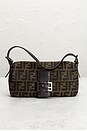 view 2 of 9 Fendi Zucca Baguette Shoulder Bag in Brown