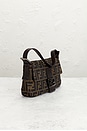 view 4 of 9 Fendi Zucca Baguette Shoulder Bag in Brown