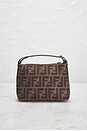 view 3 of 7 Fendi Zucca Pouch Handbag in Brown