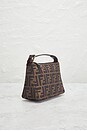 view 4 of 7 Fendi Zucca Pouch Handbag in Brown