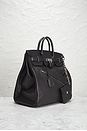 view 4 of 8 Hermes Limited Edition Evergrain Haut A Courroies Rock Birkin 40 Handbag in Noir
