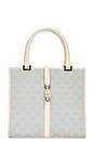 view 1 of 8 Gucci Bardot Tote Bag in Light Blue
