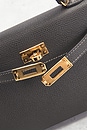 view 5 of 7 Hermes Veau Epsom Kelly 20 Sellier Handbag in Gris Graphite