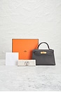 view 7 of 7 Hermes Veau Epsom Kelly 20 Sellier Handbag in Gris Graphite