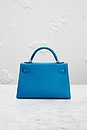 view 3 of 7 Hermes Chevre Kelly 20 Handbag in Bleu Frieda