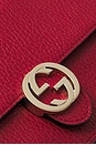 view 5 of 9 Gucci Interlocking G Wallet On Chain in Red