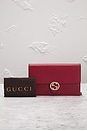 view 9 of 9 Gucci Interlocking G Wallet On Chain in Red