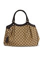 view 1 of 8 Gucci Sukey Tote Bag in Beige