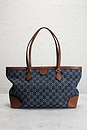 view 3 of 9 Gucci Denim Ophidia Tote Bag in Blue