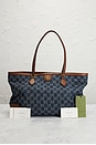 view 9 of 9 Gucci Denim Ophidia Tote Bag in Blue