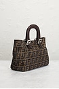 view 4 of 8 Fendi FF Zucca Handbag in Brown