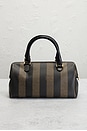 view 3 of 9 Fendi Pequin Mini Boston Bag in Brown