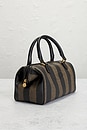 view 4 of 9 Fendi Pequin Mini Boston Bag in Brown