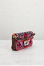 view 4 of 9 Fendi FF Bird Embroidered Baguette Shoulder Bag in Multi