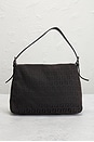 view 3 of 8 Fendi Zucchino Mama Baguette Shoulder Bag in Tobacco Brown