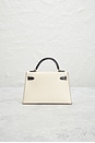 view 3 of 7 Hermes Veau Epsom Kelly 20 Handbag in Craie & Black