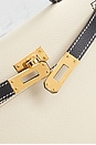 view 5 of 7 Hermes Veau Epsom Kelly 20 Handbag in Craie & Black