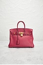 view 2 of 9 Hermes Swift Birkin 25 Handbag in Rouge Grenat