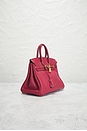 view 4 of 9 Hermes Swift Birkin 25 Handbag in Rouge Grenat