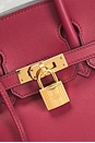 view 5 of 9 Hermes Swift Birkin 25 Handbag in Rouge Grenat