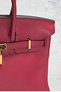 view 7 of 9 Hermes Swift Birkin 25 Handbag in Rouge Grenat
