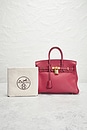 view 9 of 9 Hermes Swift Birkin 25 Handbag in Rouge Grenat