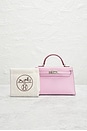 view 8 of 8 Hermes Epsom Kelly 20 Handbag in Mauve Sylvestre