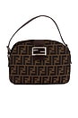 view 1 of 8 Fendi Zucca Mama Forever Baguette Shoulder Bag in Brown
