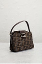 view 4 of 8 Fendi Zucca Mama Forever Baguette Shoulder Bag in Brown
