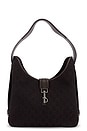 view 1 of 9 Gucci Hook Closure Hobo Bag in Black