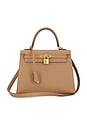 view 1 of 9 Hermes Epsom Kelly 25 Sellier Handbag in Chai