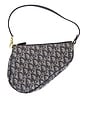 view 1 of 6 Dior Diorissimo Pochette Saddle Bag in Navy