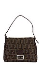 view 1 of 8 Fendi Zucca Mama Baguette Shoulder Bag in Tobacco Brown