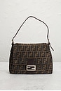 view 2 of 8 Fendi Zucca Mama Baguette Shoulder Bag in Tobacco Brown
